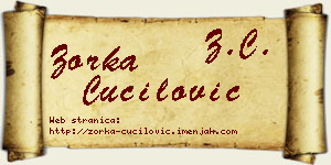 Zorka Čučilović vizit kartica